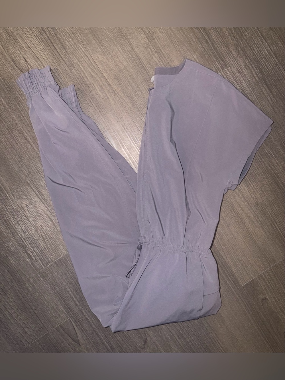 DONATING SOON- LULULEMON W1DFSS Stretch Travel Woven Jumpsuit Dusky Lavender